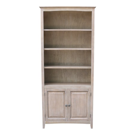 International Concepts Shaker Bookcase, 72"H, Washed Gray Taupe K09-SH-3227A-SH-322D